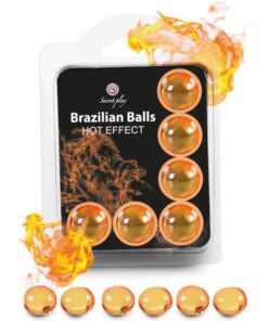 SECRETPLAY - SET 6 BRAZILIAN BALLS HEAT EFFECT