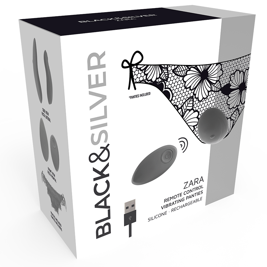 BLACKSILVER - ZARA REMOTE CONTROL STIMULATOR WITH FREE PANTY - Image 3