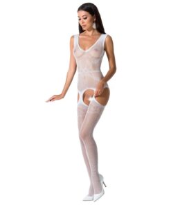 PASSION - WOMAN BS062 WHITE BODYSTOCKING ONE SIZE
