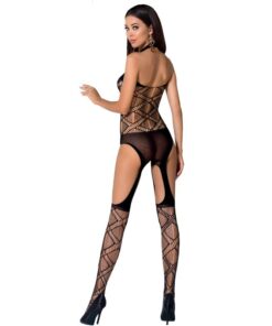 PASSION WOMAN BS060 BODYSTOCKING BLACK ONE SIZE