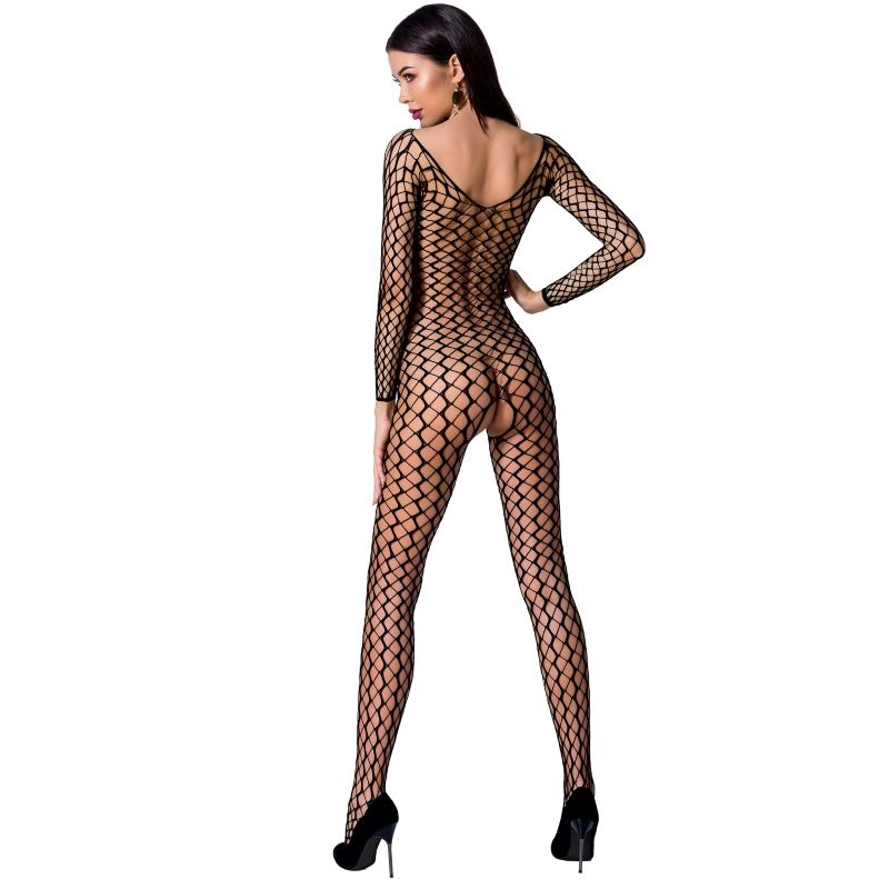 PASSION WOMAN BS068 BODYSTOCKING - BLACK ONE SIZE - Image 2