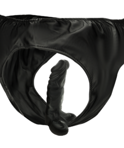 Alternative view of DARKNESS - PANTIES WITH PLUG AND INTERCHANGEABLE DILDO