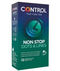 CONTROL - NONSTOP DOTS AND LINES CONDOMS 12 UNITS