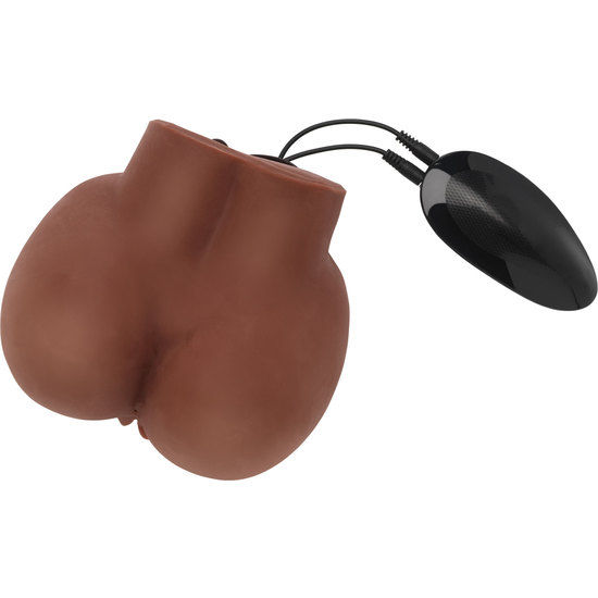 ACT - HOT HONEY RIDER MASTURBATOR WITH VIBRATOR BROWN - Image 4