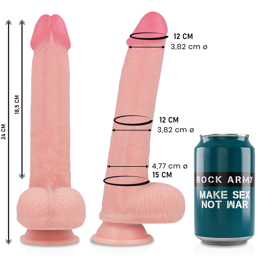 ROCKARMY - LIQUID SILICONE PREMIUM KINGCOBRA REALISTIC 24 CM -O- 4.77 CM - Image 2