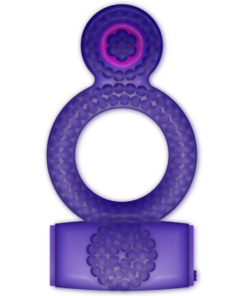 Alternative view of CASUAL LOVE - RING VIBRATING DOUBLE PLEASURE PURPLE