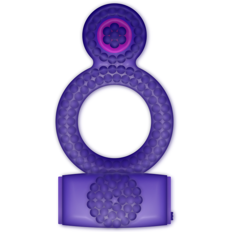 CASUAL LOVE - RING VIBRATING DOUBLE PLEASURE PURPLE - Image 2