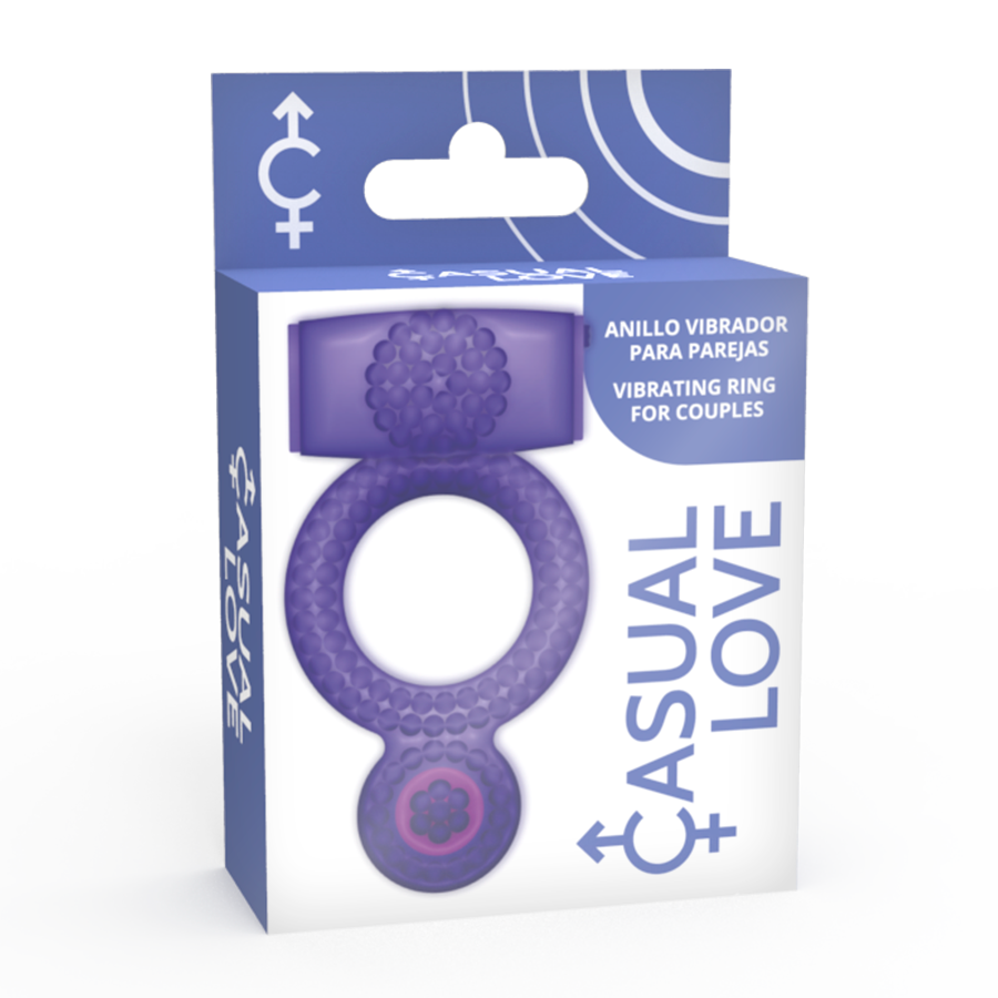 CASUAL LOVE - RING VIBRATING DOUBLE PLEASURE PURPLE - Image 4