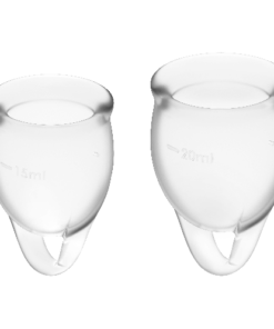 SATISFYER FEEL CONFIDENT MENSTRUAL CUP CLEAR  15+20ML