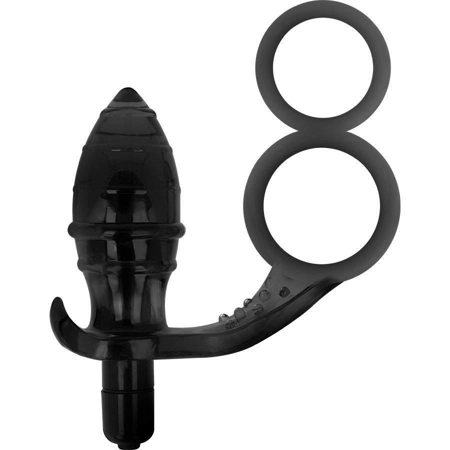 ADDICTED TOYS - ANAL PLUG WITH DOUBLE BLACK RING - Image 2