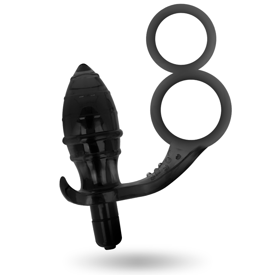 ADDICTED TOYS - ANAL PLUG WITH DOUBLE BLACK RING - Image 4