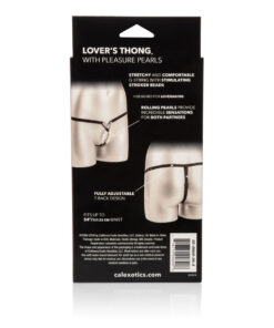 Alternative view of CALEXOTICS - LOVERS THONG W. PLEASURE PEARLS