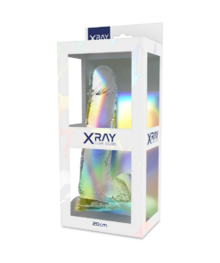 Alternative view of X RAY - CLEAR COCK WITH BALLS 20 CM -O- 4.5 CM