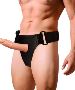 Alternative view of HARNESS ATTRACTION - RNES HOLLOW BENNY WITH VIBRATOR 15 CM -O- 4.5 CM