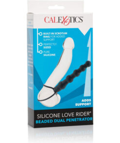 Alternative view of CALEXOTICS - BEADED DUAL PENETRATOR BLACK