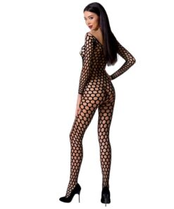 Alternative view of PASSION WOMAN BS077 BODYSTOCKING - BLACK ONE SIZE