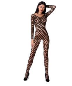 PASSION WOMAN BS077 BODYSTOCKING - BLACK ONE SIZE