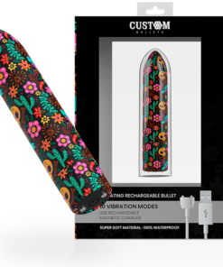 CUSTOM BULLETS - RECHARGEABLE SKULL MAGNETIC BULLET 10 INTENSITIES