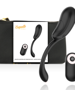 Alternative view of COQUETTE CHIC DESIRE - VIBRATING EGG REMOTE CONTROL RECHARGEABLE BLACK/ GOLD