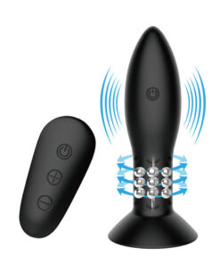 Alternative view of MR PLAY - PLUG WITH BLACK ROTATING BALLS REMOTE CONTROL