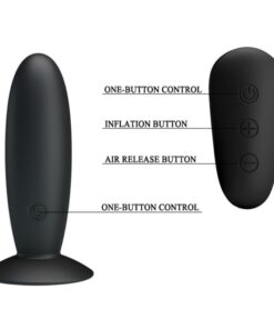 Alternative view of MR PLAY - ANAL PLUG WITH VIBRATION BLACK REMOTE CONTROL