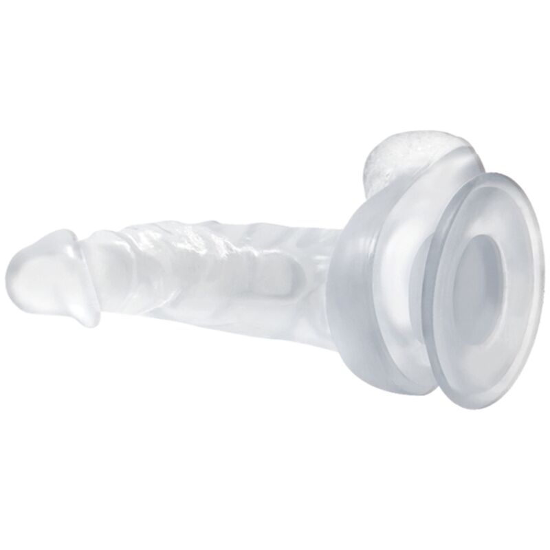 BAILE - REALISTIC DILDO WITH SUCTION CUP AND TESTICLES 16.7 CM TRANSPARENT - Image 2