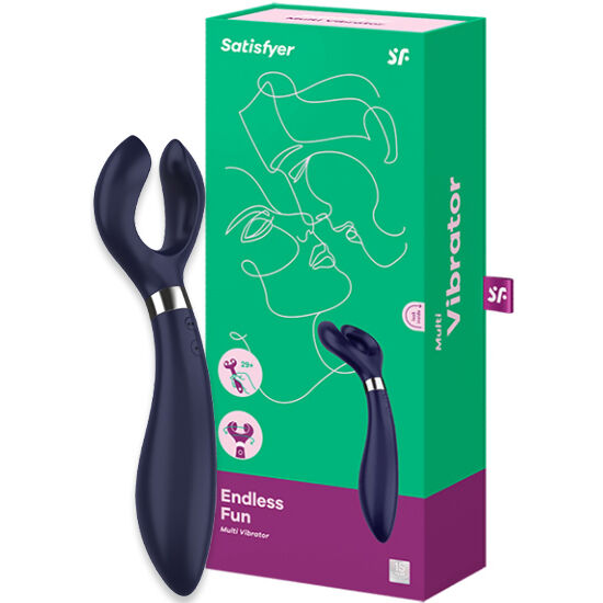 SATISFYER ENDLESS FUN MULTI VIBRATOR 3 BLUE - Image 3