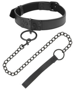 Alternative view of DARKNESS - BLACK NECKLACE WITH CHAIN