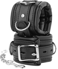 Alternative view of DARKNESS - PADDED BDSM HANDCUFFS