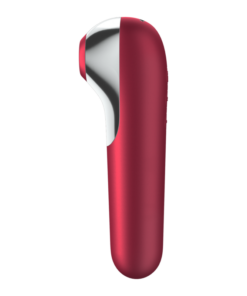 Alternative view of SATISFYER - DUAL LOVE VIBRATOR AND SUCTIONER WITH PULSED AIR RED