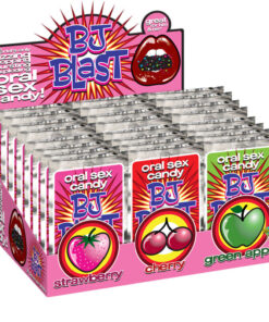 PIPEDREAM - BJ BLAST STRAWBERRY / CHERRY AND GREEN APPLE - DISPLAY - 36 PC