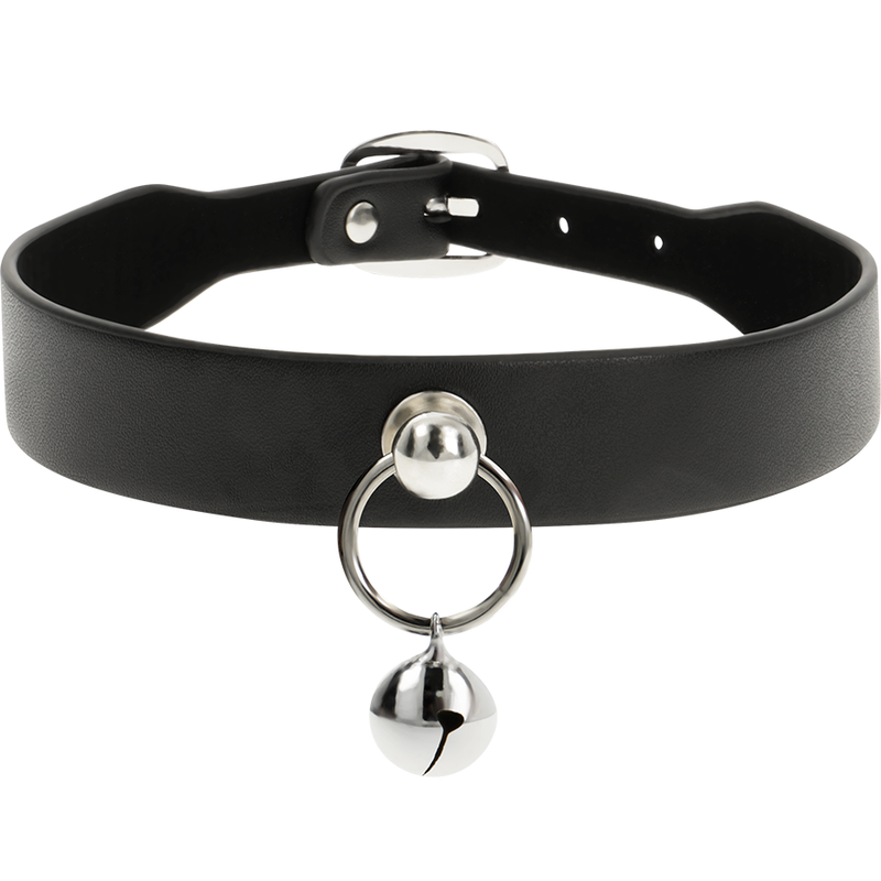COQUETTE CHIC DESIRE - VEGAN LEATHER NECKLACE WOMAN ACCESSORY RATTLE/HOOP - Image 3