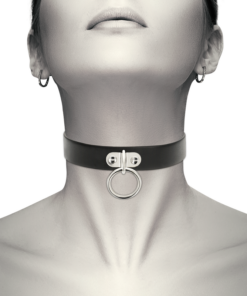 Alternative view of COQUETTE CHIC DESIRE - VEGAN LEATHER NECKLACE WOMAN FETISH ACCESSORY