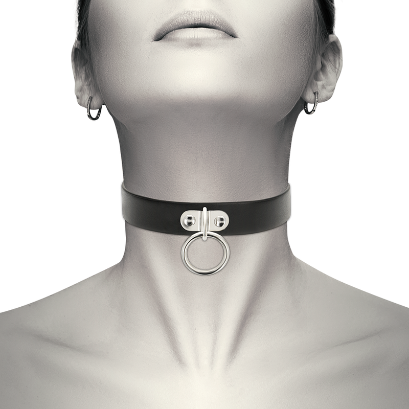 COQUETTE CHIC DESIRE - VEGAN LEATHER NECKLACE WOMAN FETISH ACCESSORY - Image 2