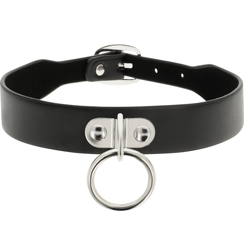 COQUETTE CHIC DESIRE - VEGAN LEATHER NECKLACE WOMAN FETISH ACCESSORY - Image 3