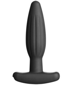 ELECTRASTIM - SILICONE BLACK ROCKER BUTT PLUG SMALL