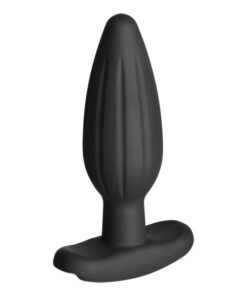Alternative view of ELECTRASTIM - SILICONE BLACK ROCKER BUTT PLUG MEDIUM
