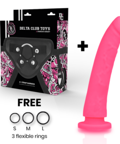 Alternative view of DELTA CLUB - TOYS HARNESS + DONG PINK SILICONE 20 CM -O- 4 CM
