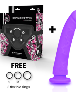 Alternative view of DELTA CLUB - TOYS ARNES + DONG PURPLE SILICONE 20 CM -O- 4 CM