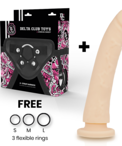 Alternative view of DELTA CLUB - TOYS HARNESS + DONG FLESH SILICONE 23 CM -O- 4.5 CM