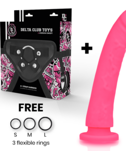 Alternative view of DELTA CLUB - TOYS HARNESS + DONG PINK SILICONE 23 CM -O- 4.5 CM