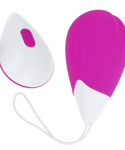 OHMAMA - TEXTURED VIBRATING EGG 10 MODES PURPLE AND WHITE