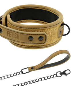 FETISH SUBMISSIVE ORIGEN - NEOPRENE LINED NECKLACE WITH CHAIN