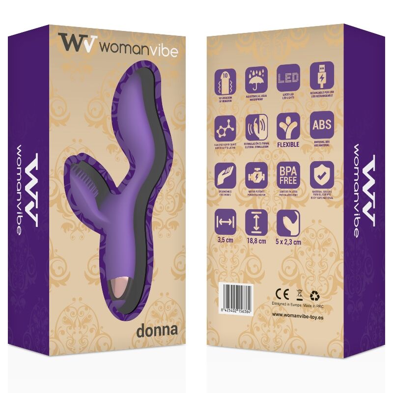 WOMANVIBE - DONNA RECHARGEABLE SILICONE VIBRATOR - Image 2