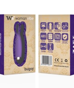 Alternative view of WOMANVIBE - BUGSY SILICONE RABBIT STIMULATOR