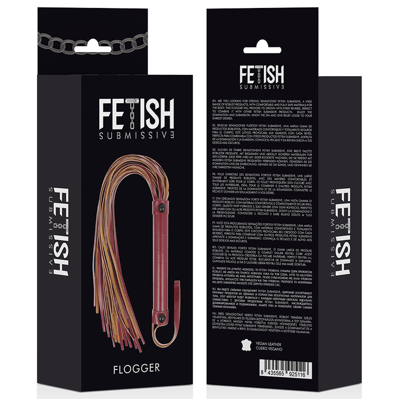 FETISH SUBMISSIVE DARK ROOM - VEGAN LEATHER WHIP - Image 5