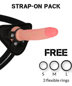 ROCKARMY - HARNESS + LIQUID SILICONE DILDO PREMIUM AVENGER 19 CM -O- 3.98 CM