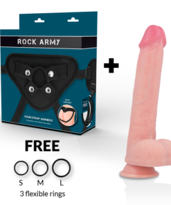 Alternative view of ROCKARMY - ARN S + LIQUID SILICONE DILDO PREMIUM KINGCOBRA 24 CM -O- 4.77 CM