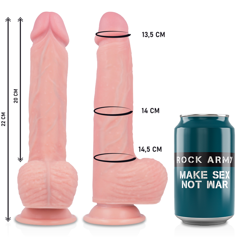 ROCKARMY - HARNESS + LIQUID SILICONE VIBRATOR PREMIUM APACHE REMOTE CONTROL 20.5 CM -O- 4.62 CM - Image 4